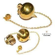 Hermoso Péndulo Metálico en Forma de Lágrima Dorada, Péndulo de Radiestesia Hecho a Mano, Metálico, Nuevo Estilo, Precio Razonable en Amayra Crystals - Product Image 4