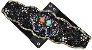 Handmade <b>Beaded</b> Embroidered Belt for Women Stylish <b>Waist</b> Accessory for Dresses and Skirts Fashionable at cheap price - Product Image 4