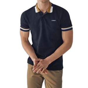 Camiseta Polo de hombre de alta calidad de estilo Popular de algodón 100% con logotipo Ajuste Regular Ropa de verano cómoda y transpirable - Product Image 1