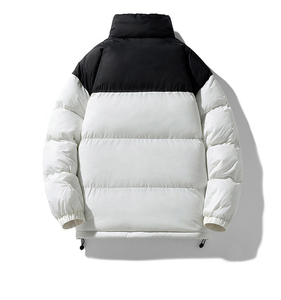 Custom Logo Winter Puffer Jacket Men Color Block Stand Collar <b>Warm</b> Outerwear Wholesale Heavyweight Down <b>Coat</b> Manufacturers - Product Image 2