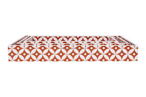 ถาดเสิร์ฟไม้ทำมือพร้อมอุปกรณ์ตกแต่งห้องครัวและอุปกรณ์เสิร์ฟอาหารลายดอกไม้สีขาว - Product Image 3