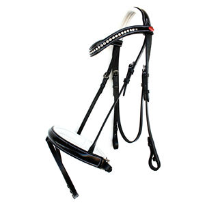 Nouveau produit 2026 : Bridon sans bit Sidepull Hackamore, collier de cheval à superposition douce nouée, pour l'équitation western - Product Image 3