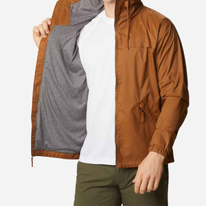 Chaqueta Cortavientos Impermeable y Transpirable con Capucha para Hombre, con Forro de Malla Fina y Logotipo Frontal, para Otoño - Product Image 4