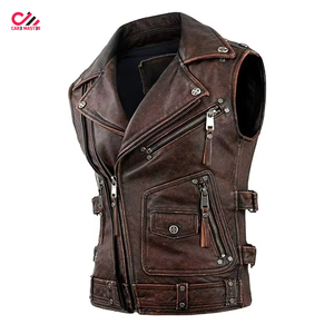 Gilet en cuir respirant et chaud pour homme, imperméable, séchage rapide, haute qualité, service OEM, vêtement d'extérieur personnalisé, faible MOQ, décontracté - Product Image 2
