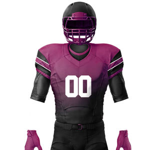 Custom Design <b>Printed</b> American Football Uniform Short Sleeve Breathable Quick Dry American Football Jersey Set For Team Wear - Product Image 4