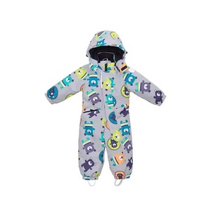Kids Heated <b>Waterproof</b> Snowsuit Hooded Printed Jumpsuit Unisex Infants <b>Toddlers</b> Zipper Closure Sublimation Design High Quality - Product Image 3