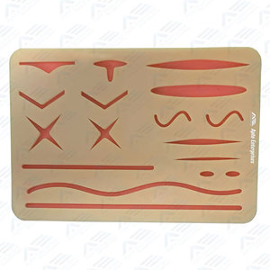 Kit de Práctica de Sutura de Alta Simulación para Entrenamiento Médico, Instrumento de Práctica de Sutura, Almohadilla Grande de Silicona para Suturas con Silicona Precortada - Product Image 6