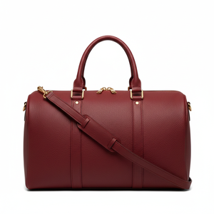 Sac à bandoulière en cuir rétro de couleur unie, sac à bandoulière décontracté pour affaires, sac de voyage horizontal pour papier A4, sacoche pour ordinateur portable - Product Image 1