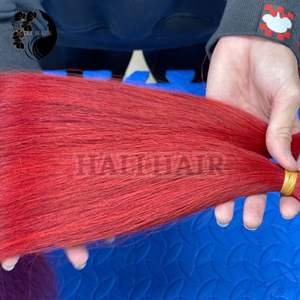 Extensiones de cabello humano Remy 100% vietnamita, belleza de cabello Hali, textura a granel recta, 100g, todos los colores, blanqueamiento teñido, cabello con permanente - Product Image 5