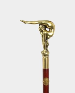 Canne de marche artisanale en corne de buffle avec poignée en bois, canne de marche traditionnelle vintage - Product Image 2
