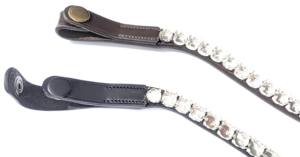 Cadena de cuero con botón de liberación rápida para ceñilla, carcasa vacía para fácil cambio de cristales DIY, accesorios ecuestres - Product Image 6