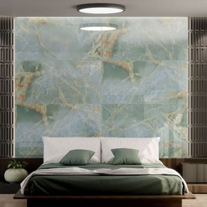 Panel Decorativo de Pared de Porcelana Tallada de Gran Formato 600x1200, Acabado Brillante, para Interiores de Edificios Corporativos y Recepciones - Product Image 1