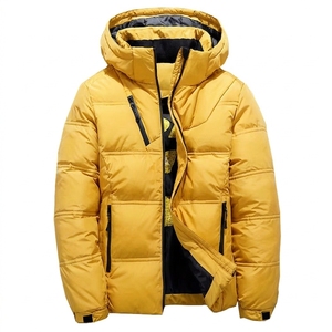 Veste matelassée pour homme sur mesure, à capuche, d'hiver, chaude, parka, vente en gros, fabricant OEM - Product Image 1