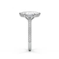 Anillo de Compromiso Minimalista de Lujo con Diamante de Corte Marquesa de 3 Quilates, Platino PT950, Certificado IGI, Anillo de Boda Solitario, Regalo para Fiesta