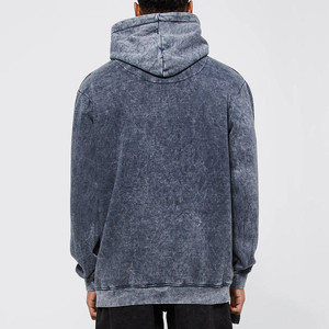 Sudaderas con Capucha para Hombre, Lavado Ácido, Corte Regular, Color Sólido, Estilo Casual, 100% Algodón, Tendencia 2026 - Product Image 2