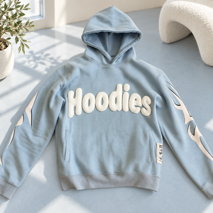 Sudadera con capucha de otoño bordada de moda 2026, chaqueta polar oversize con bolsillo canguro, venta al por mayor personalizada, ropa urbana OEM/ODM 100% - Product Image 1
