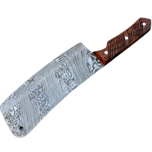 Couteaux de cuisine professionnels personnalisés avec une large lame rectangulaire en acier et un manche en bois confortable pour la cuisine commerciale et le quotidien - Product Image 2