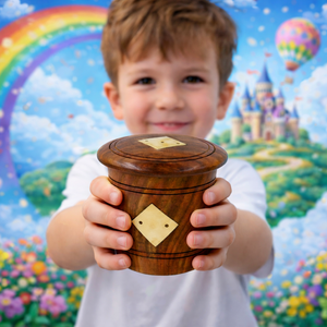 Caja de dados hecha a mano de madera de palisandro indio con tapa |   Estuche de Almacenamiento de Dados de Madera Premium |   Organizador de Juegos de Mesa Estilo Antiguo para Regalo - Product Image 3