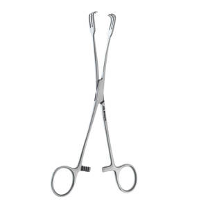Forceps de traction chirurgicale incurvés pour goitre thyroïdien et amygdales, qualité chirurgicale, 8 pouces, sans rouille, instrument manuel en acier inoxydable - Product Image 1