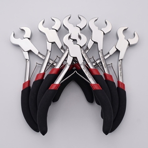 Keratin Bond <b>Cutters</b> Stainless Steel Hair Extension Pliers Fusion Bond <b>Cutter</b> for Opening Spring Weft Extensions - Product Image 1