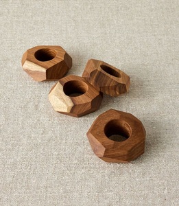 Customized Luxury Modern Design Eco-Friendly Acacia Wood Multifunction Napkin Rings Best Quality Home Wedding <b>Party</b> <b>Table</b> - Product Image 1