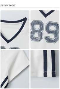 Camiseta Corta para Mujer, Diseño Personalizado, Estampado Gráfico Vintage, Ajustada, Elástica, de Algodón, Combinación de Colores - Product Image 5