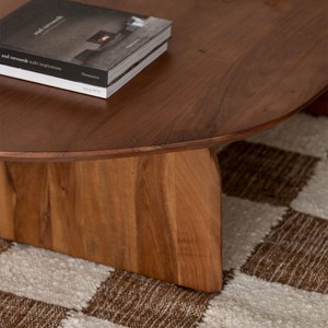Vandana Hexa Lunaris Coffee <b>table</b> in acacia wood (135x80 cm) Bedum - Product Image 2