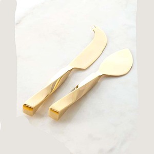 Stainless Steel Eco-Friendly Cheese Spreader Cutter Slicer Korean Style Handle Excellent Thick Metal Cheese Knives New Design - Product Image 6
