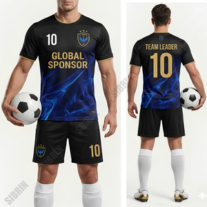 ชุดฟุตบอลแบบซับลิเมชั่นสั่งทำพิเศษ SIBRIN |   เสื้อทีม กางเกงขาสั้น โลโก้ ชื่อ เบอร์ |   ชุดฟุตบอลโพลีเอสเตอร์ 100% แบบซับลิเมชั่น - Product Image 3