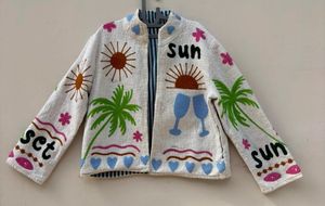 Vintage Uzbek Kimono <b>Jacket</b> Suzani Embroidery Handmade TNT <b>Short</b> Coat Boho Ethnic Winter Outerwear Festival <b>Jacket</b> - Product Image 1