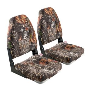 Sedile Pieghevole per Barca da Pesca con Schienale Alto, Cuscino in Spugna Ispessita con Rivestimento in Pelle PU Poliestere, Cerniera in Lega di Alluminio - Product Image 5