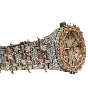 Montre à quartz de luxe pour homme, en acier inoxydable, verre cristal, étanche 5 ATM, couleurs personnalisables, directement de l'usine - Product Image 1