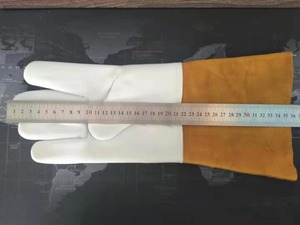 Guantes de Seguridad Industriales de Cuero Vacuno Reforzados con Protección TPR contra Impactos para Soldadura - Product Image 5