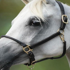 เชือกแขวนคอม้าหนังแบบเม็ดด้านบนพร้อมมงกุฎปรับความสมดุลของคอม้วนแบบปรับได้สองชั้นเชือกแขวนคอม้า - Product Image 2