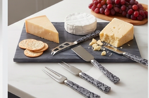 <b>Cheese</b> <b>Knife</b> <b>Set</b> with Resin Handle Stainless Steel Blades Durable Kitchen Tools For <b>Cheese</b> Serving Tableware And Kitchen Use - Product Image 2