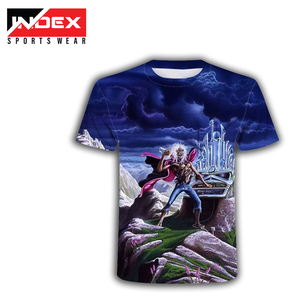 เสื้อยืดแขนสั้นผู้ชาย INDEX ลายพิมพ์หัวกะโหลก คอกลม ทรงปกติ สไตล์สตรีท ผ้าถักโพลีเอสเตอร์ 100% ระบายอากาศได้ดี - Product Image 3
