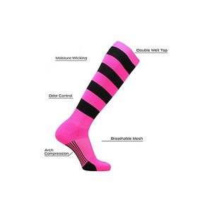 High Quality Striped Knee High <b>Waterproof</b> Seamless Fusing Breathable All Seasons Outdoor Sports <b>Socks</b> - Product Image 2