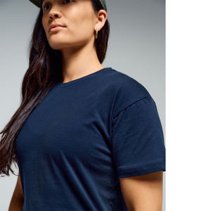 เสื้อยืดแขนสั้นคุณภาพสูงปี 2026 แบรนด์แฟชั่นทันสมัย เสื้อยืดโอเวอร์ไซส์สำหรับผู้หญิง ผ้าฝ้าย 100% เสื้อยืดคอกลมทรงหลวมไหล่ตก - Product Image 2