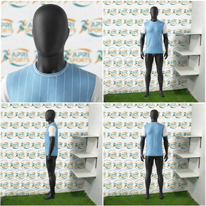 Maillots de football à manches courtes tendance pour hommes, respirants, à séchage rapide, vêtements de sport, maillot de football avec logo, nom et impression personnalisée - Product Image 6