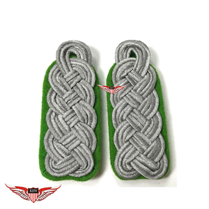 KEW Vintage Eco-friendly Embroidered <b>Braided</b> Epaulettes Customizable Color & Material Durable Shoulder Board Garment <b>Accessories</b> - Product Image 1
