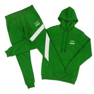 Sudadera con Capucha y Pantalones Deportivos Personalizados con Logotipo Bordado en Color Fluorescente para Hombre, Sudadera con Capucha Deportiva de Alta Calidad - Product Image 3