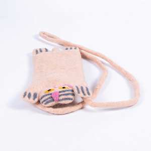 Feltandwool <b>Animal</b> <b>Felt</b> Black and White Mobile Phone Case - Product Image 2