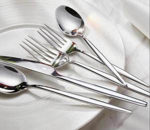Ensemble de couverts de luxe en acier inoxydable, résistant à la rouille, fourchette, couteau, cuillère, pour table à manger, au meilleur prix - Product Image 3