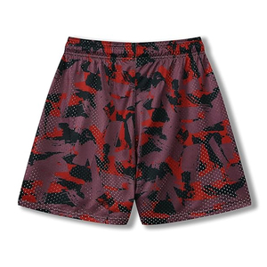 Drawstring 100% Polyester Canvas Heavyweight Windproof Mid Waist Digital Printing Pockets Breathable Casual Workout <b>Shorts</b> Men - Product Image 2