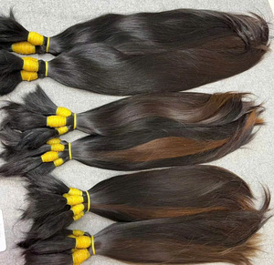 Extensions de cheveux vietnamiens bruts 2024 les plus vendues, 100 % vierges, de haute qualité, naturelles, lisses, super double drawn, en vrac - Product Image 3