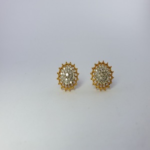 Boucles d'oreilles élégantes en or jaune 18 carats pour femmes, bijoux raffinés, accessoires de mode pour mariages et soirées, collection cadeau - Product Image 2