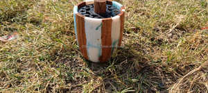 Quemador de Incienso de Resina de Lujo Contemporáneo Hecho a Mano para Ramadán y Eid, Decoración Elegante para el Hogar con Fragancia - Product Image 2