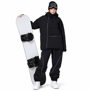 Traje de Esquí de 2 Piezas Personalizado para Mujer, Chaqueta con Capucha y Pantalones de Nieve, Ropa de Invierno para Exteriores - Product Image 3
