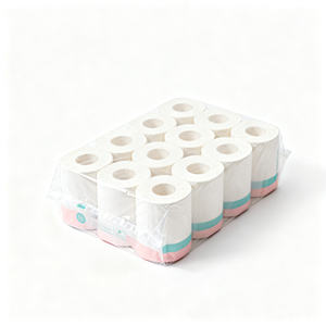 Papier toilette 2 plis, usage salle de bain, doux, résistant, absorbant, écologique, fabrication OEM, vente en gros - Product Image 2