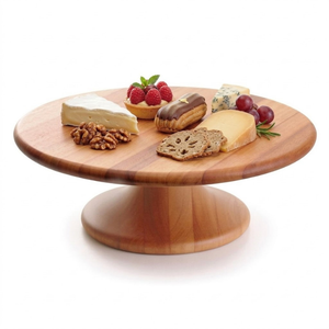 Handcrafted Acacia Wood Cake <b>Stand</b> | Sustainable Natural Wood Cake Display <b>Stand</b> | Decorative Dessert Serving <b>Stand</b> - Product Image 5